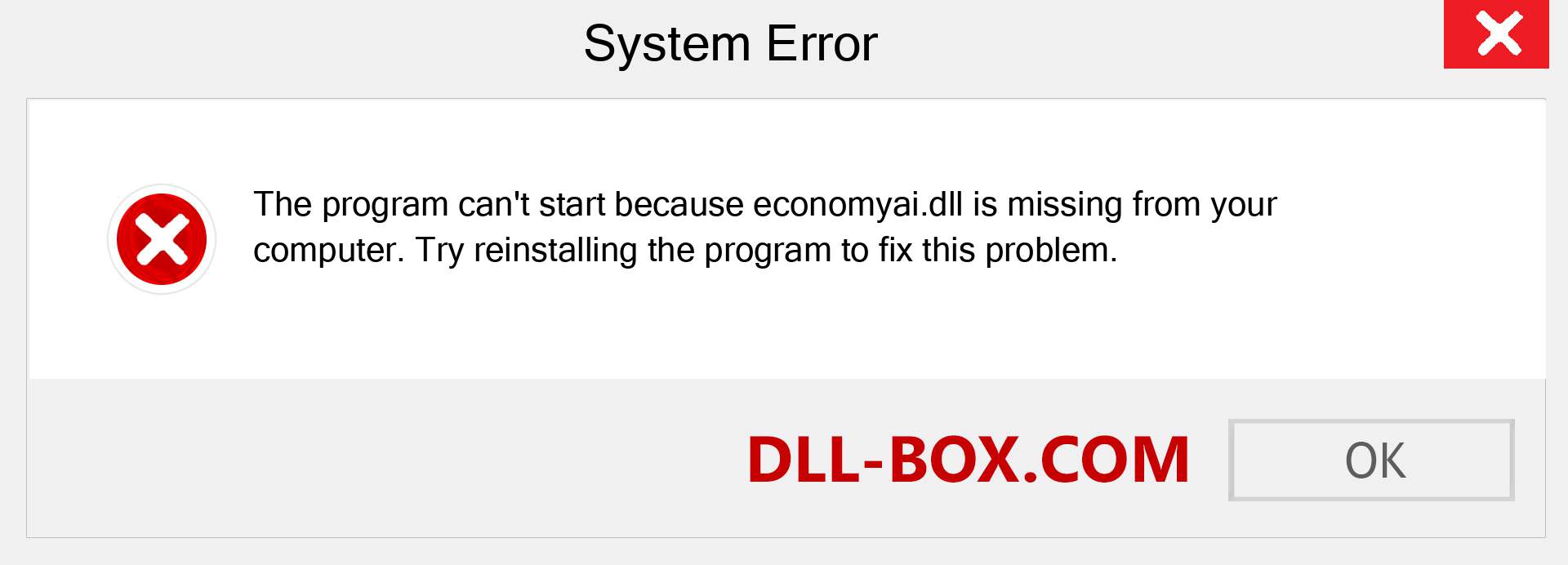  economyai.dll file is missing?. Download for Windows 7, 8, 10 - Fix  economyai dll Missing Error on Windows, photos, images